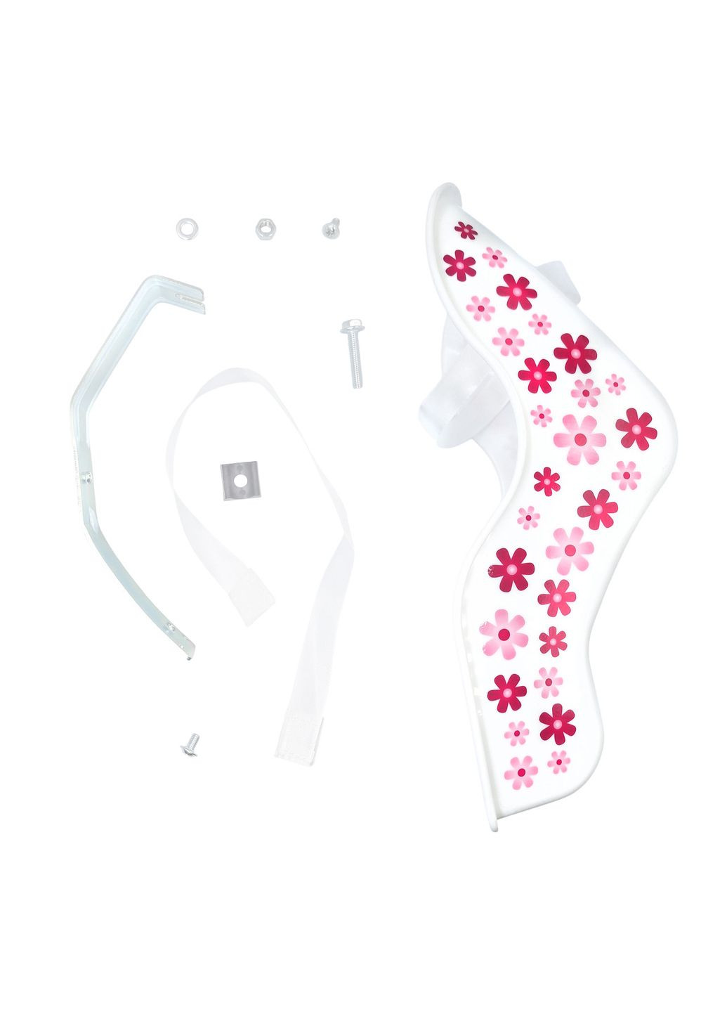 Кресло для куклы/игрушки на велосипед CR-A-1 белое с цветами (G0001710) Crossride (370785666)