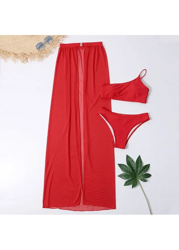 Роздільний купальник із якісного швидковисихного еластану і парео. Роздільний купальник із парео і вкладками China (360861566)