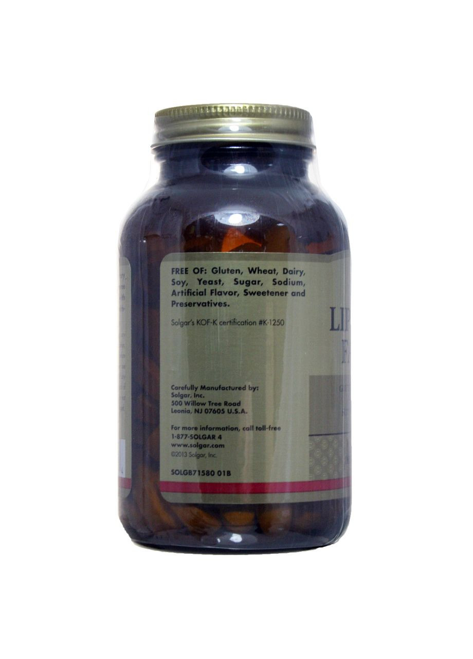 Липотропный фактор, 100 таблеток,, Lipotropic Factors, 100 Tablets Solgar (364311353)