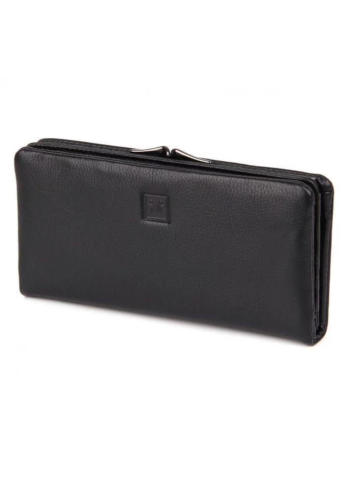 Кошелек женский на магните натуральная кожа размеры 19 х 10 х 3 см 3911-1806 черный Vermari (314926963)