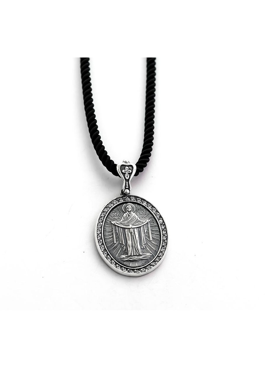 Ладанка Покрова Богородицы 8931 Maxi Silver (337133626)