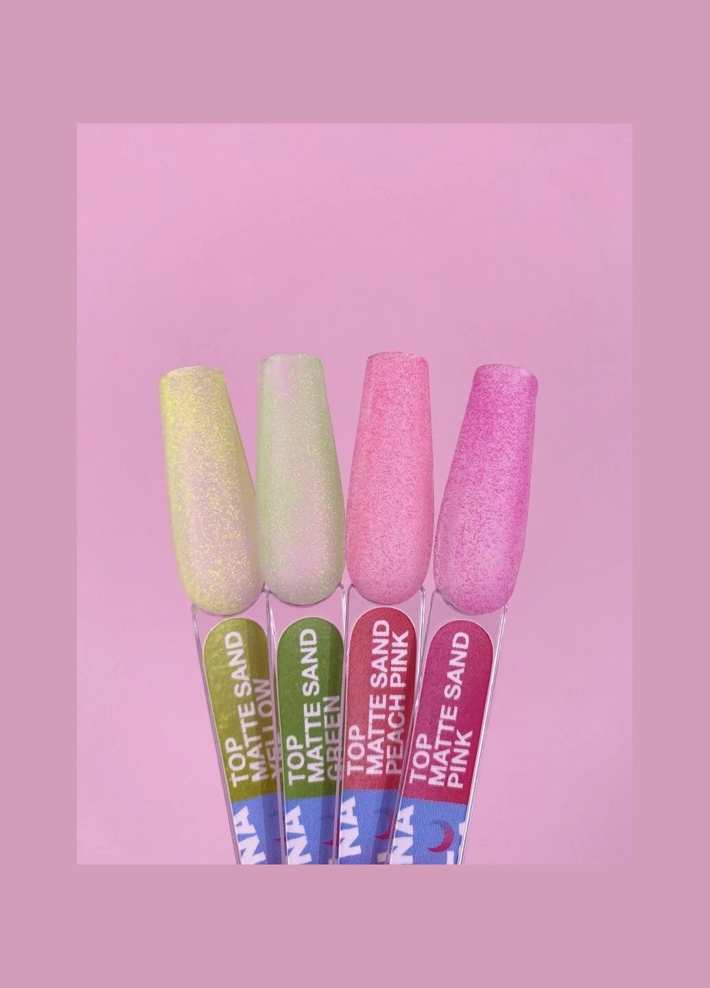 Матовий топ для гель-лаку Top Matte Sand Peach Pink 13ml Luna (306547950)