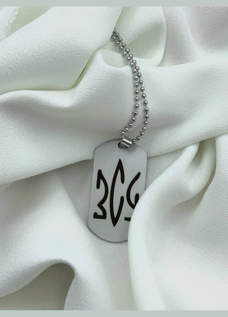 Жетон нержавейка 50х28 мм с цепочкой. Konik (341829251)