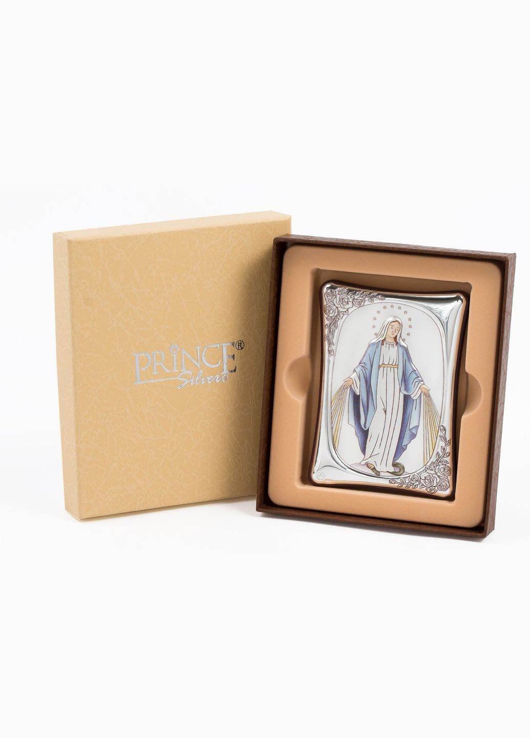 Срібна Ікона Непорочне Зачаття Пресвятої Богородиці 10X14см MB/E984/3-C Prince Silvero (266265928)