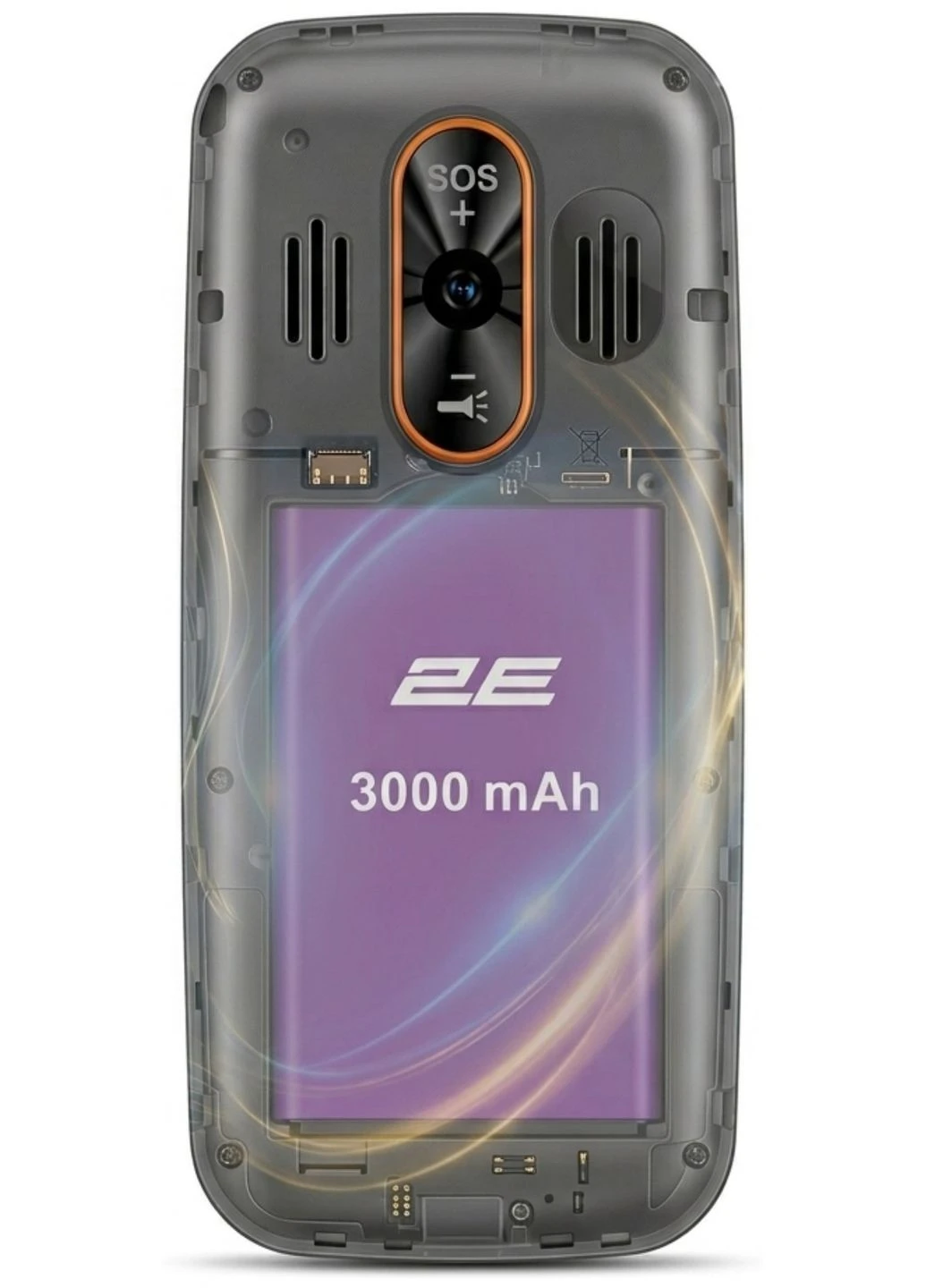 мобiльний телефон e350 black (694743656879) 2E (393132422)