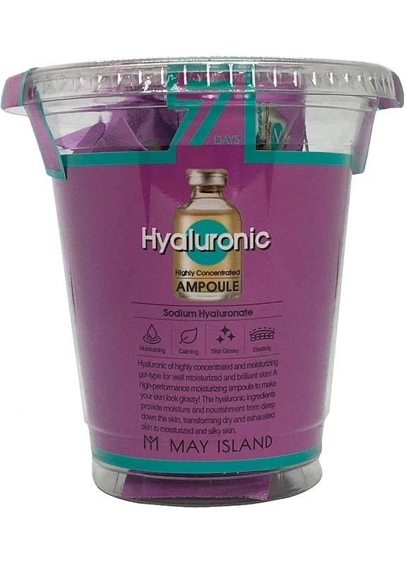 May Island Сыворотка с гиалуроновой кислотой 7 Days Highly Concentrated Hyaluronic Ampoule 3g (2-878217) — Крем, Южная Корея (380105485)