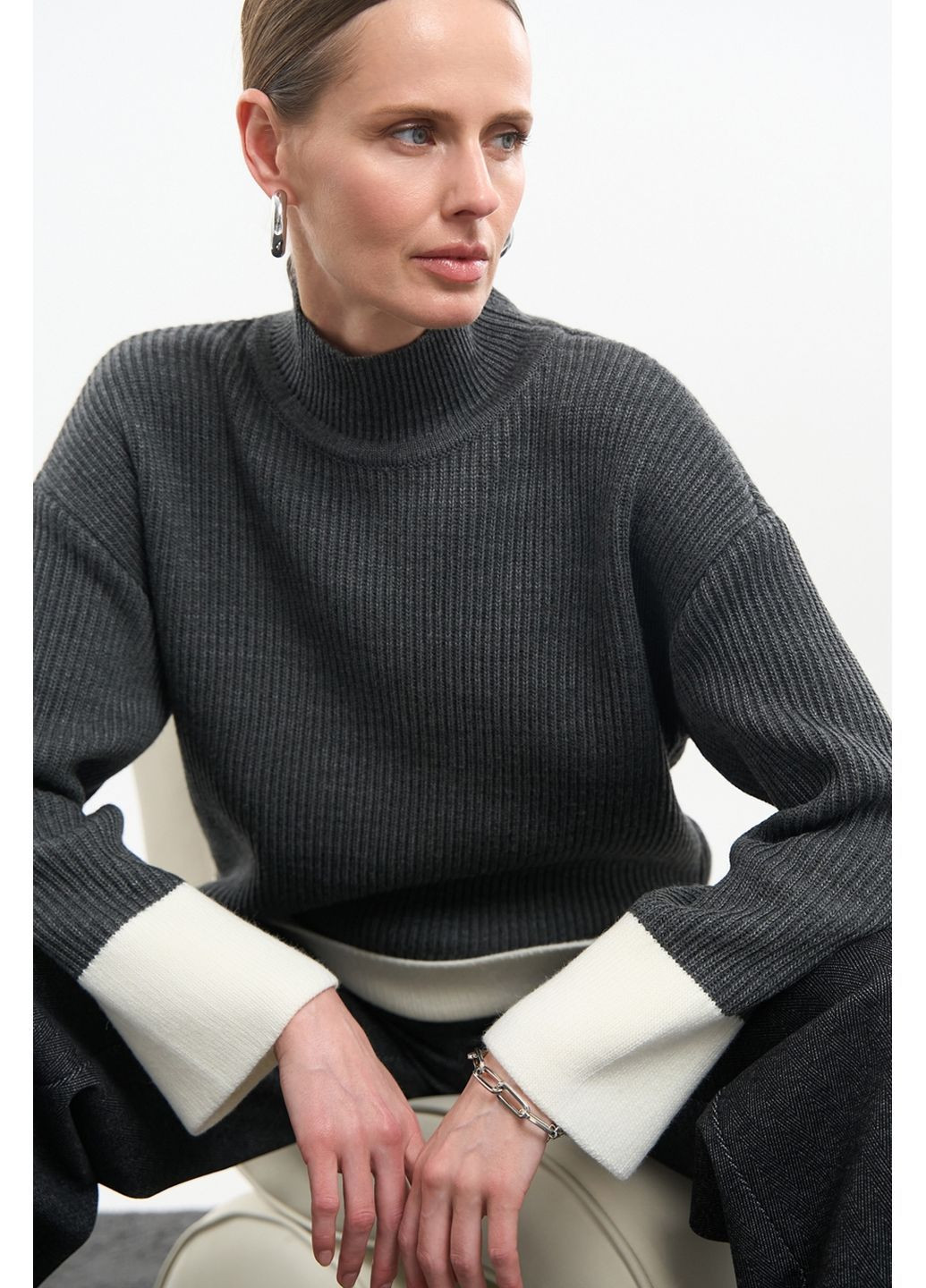 Темно-серый свитер 2823 Triko Bakh