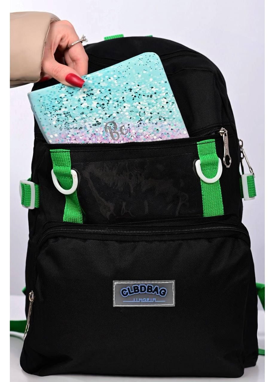 Комплект женский черный рюкзак сумка клатч и пенал 7-9522 No Brand Рюкзак для міста (362675868)