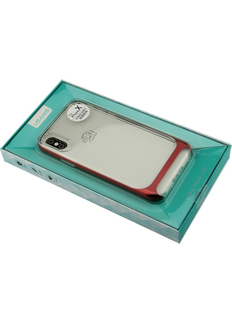 Чехолнакладка Senior Series Apple iPhone X Red USAMS (301782614)