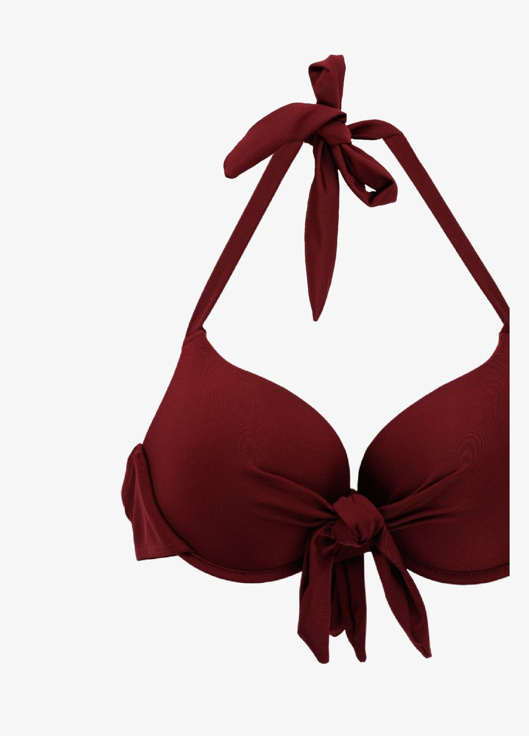 Бордовый демисезонный купальник верх однотонный zt557 бордовый shop (2000990905079) Feidi