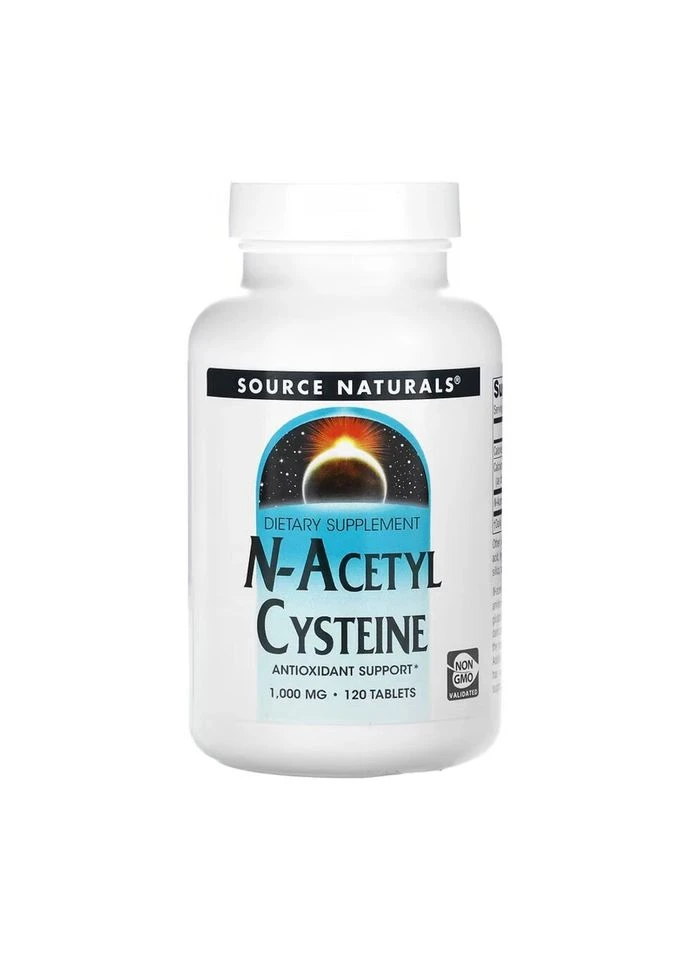N-Acetyl Cysteine 1000mg - 120 tabs (До 04.26) Source Naturals (387653432)