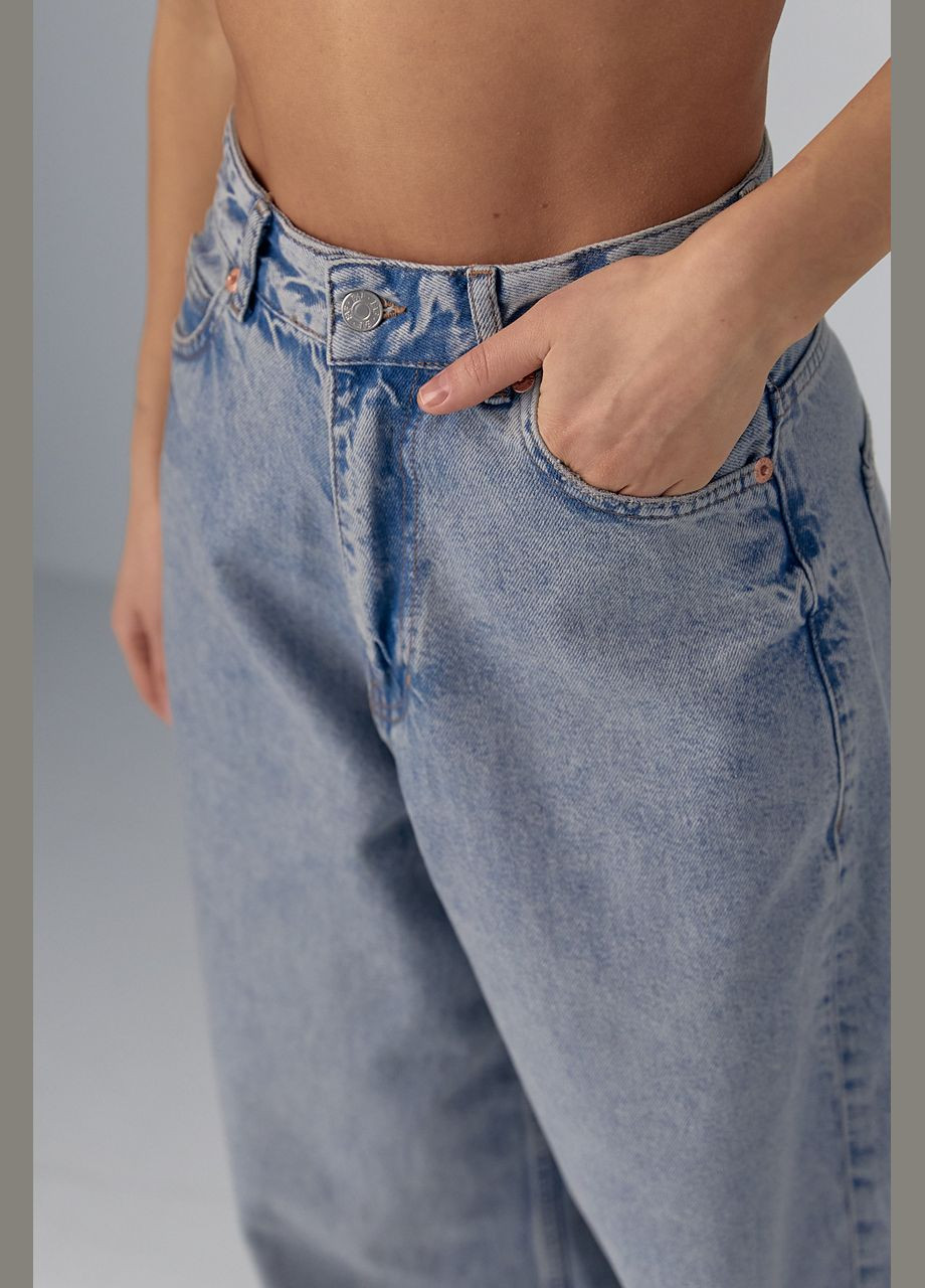 Женские широкие джинсы wide-leg Lurex - (290663594)