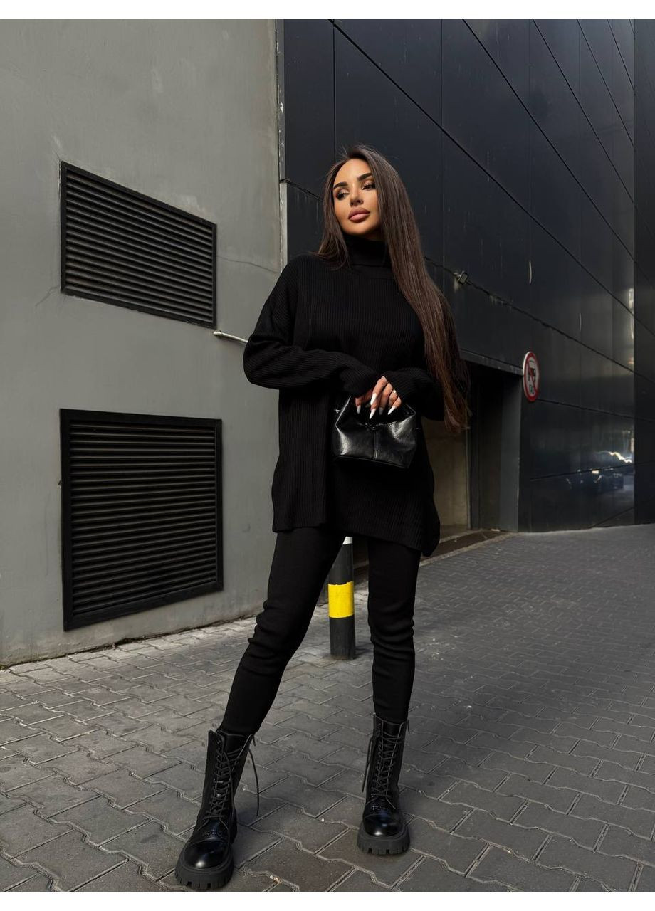 Костюм 2-ка лосины и удлиненный свитер No Brand (363257003)