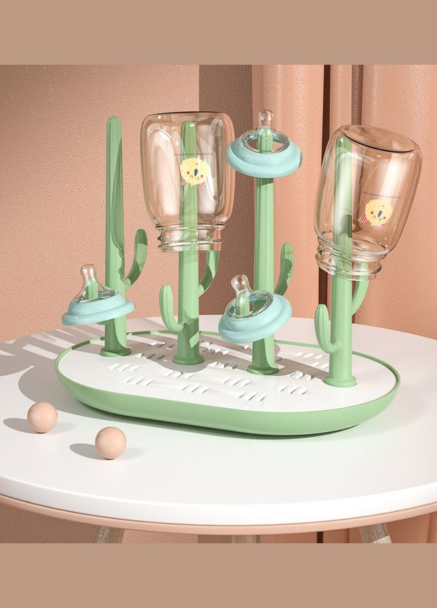 Сушилка для бутылочек Mommy Bag Кактус, бирюзовая BabyOno (280941688)