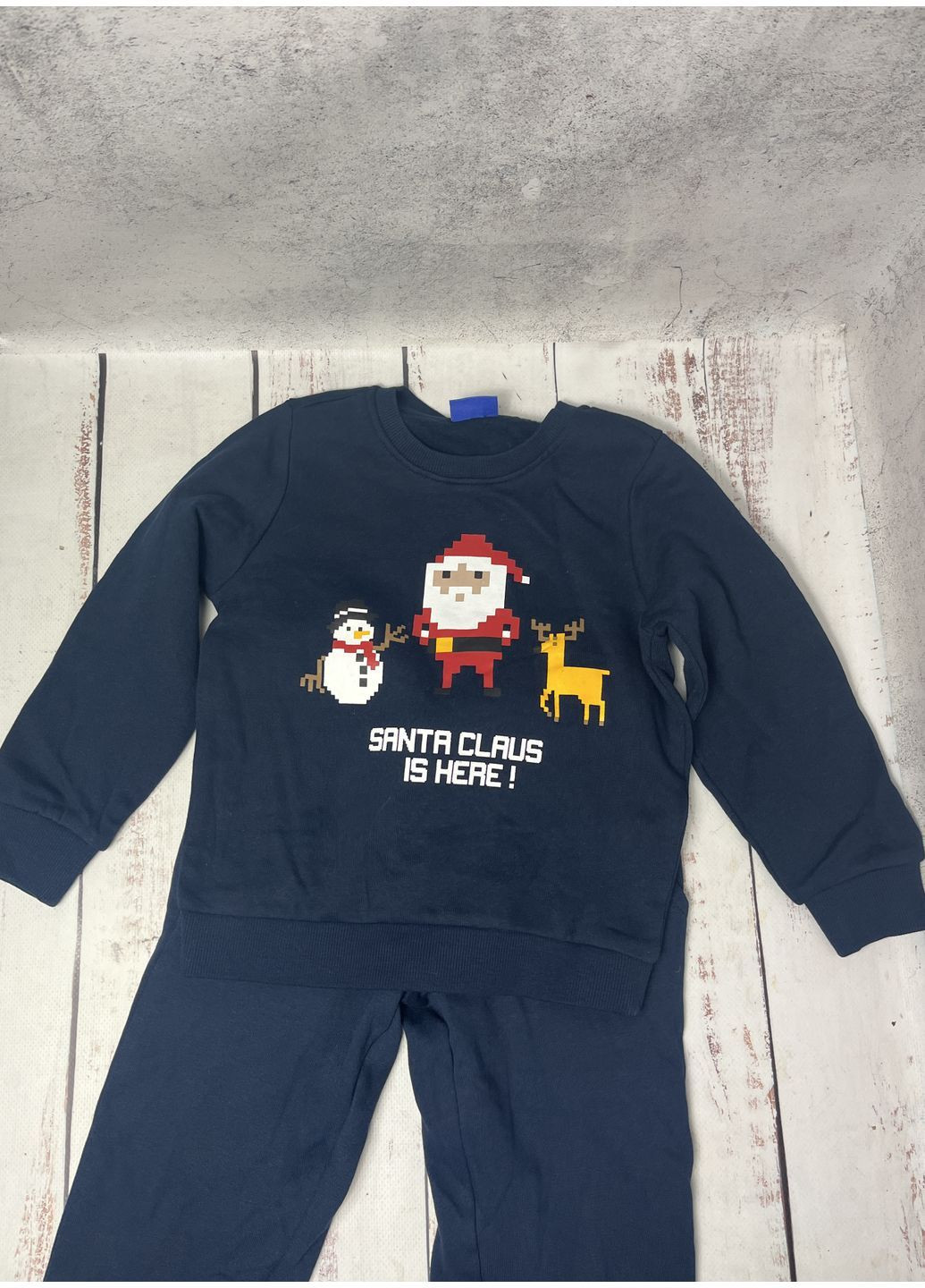 Костюм байковый детский на мальчика Темно-синий (1195) Lupilu (369010196)