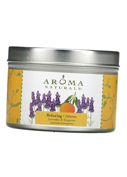 Натуральна Соєва Свічка, Soy VegePure Travel Tin Candle, 79г Лаванда-мандарин (76550001) Aroma Naturals (322734158)