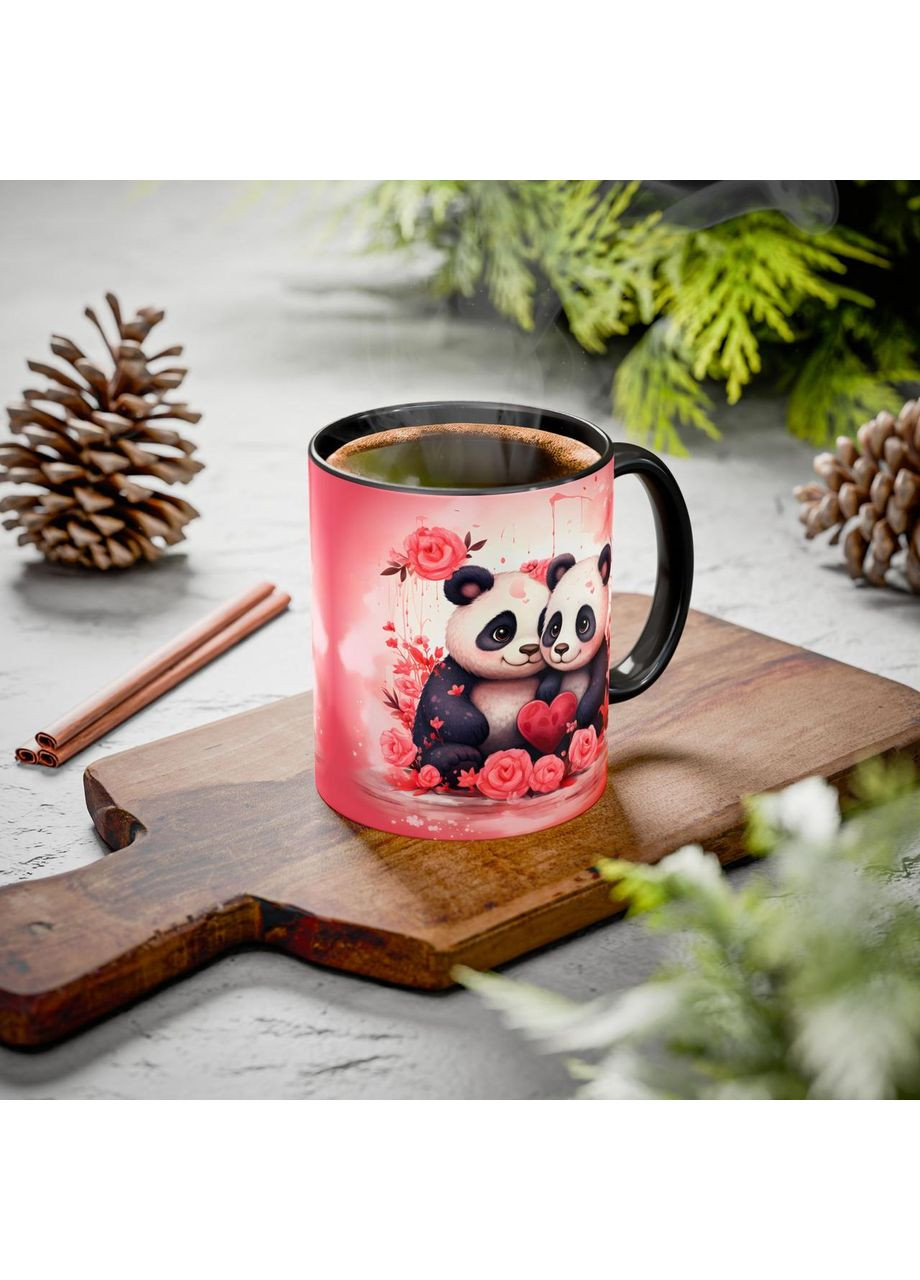 Керамическая чашка с дизайном "Пандочки" No Brand (368671451)