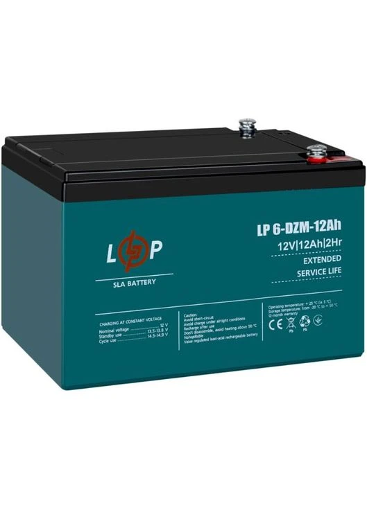 Акумулятор AGM 6-DZM 12V (12V/12Ah/144Wh) (9172) [109286] LogicPower (401536930)