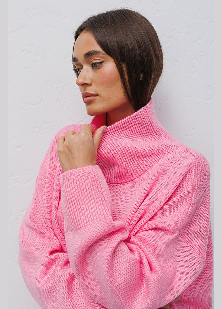 Розовый демисезонный женский свитер Arjen
