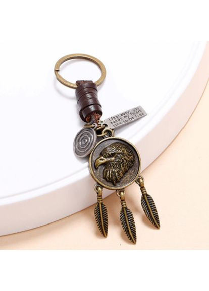 Вінтажний бронзовий металевий брелоки для авто мото ключів і сигналізації із зображенням Орла No Brand (292319845)