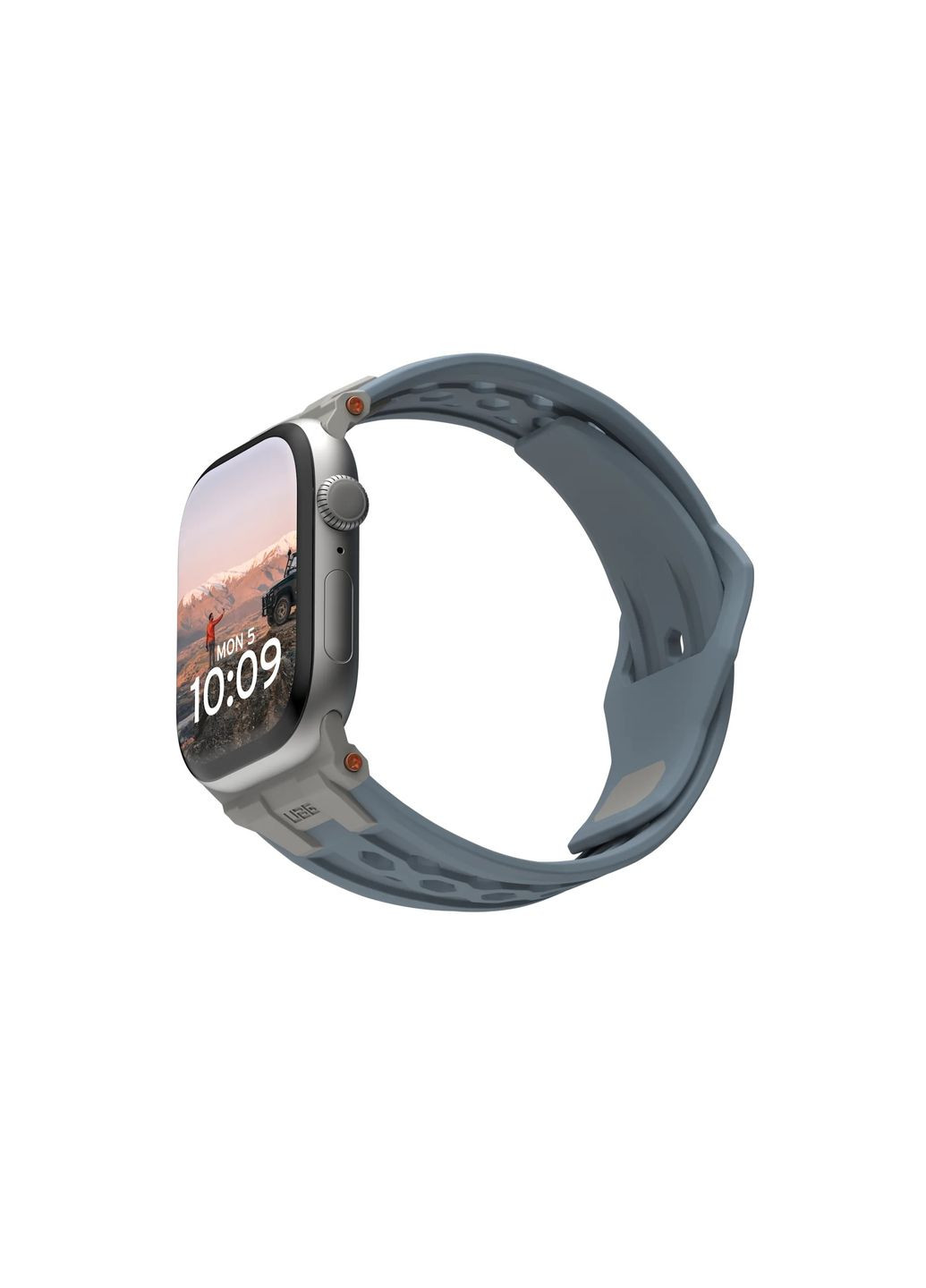 Ремінець для Apple Watch Ultra 2/Ultra-49-45-44-42mm, Monarch, Cloud Blue/Titanium UAG (330031958)