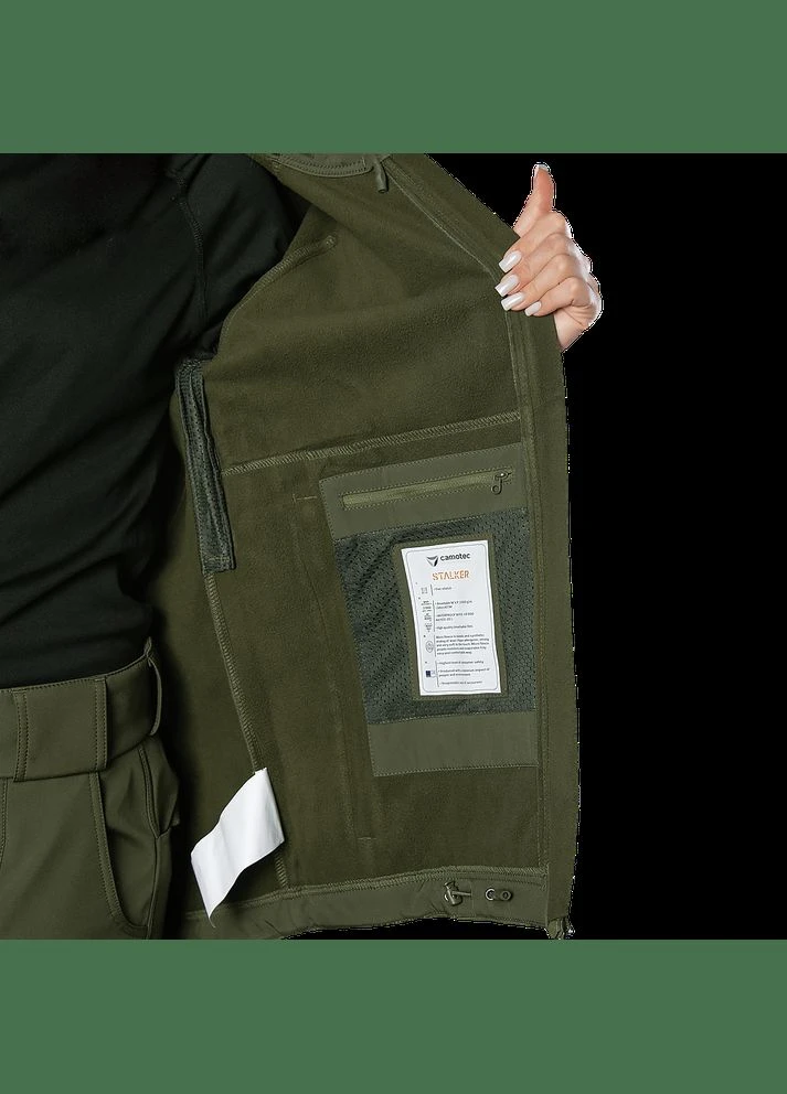 Жіноча куртка Stalker SoftShell Олива (7441), Camotec (325819304)