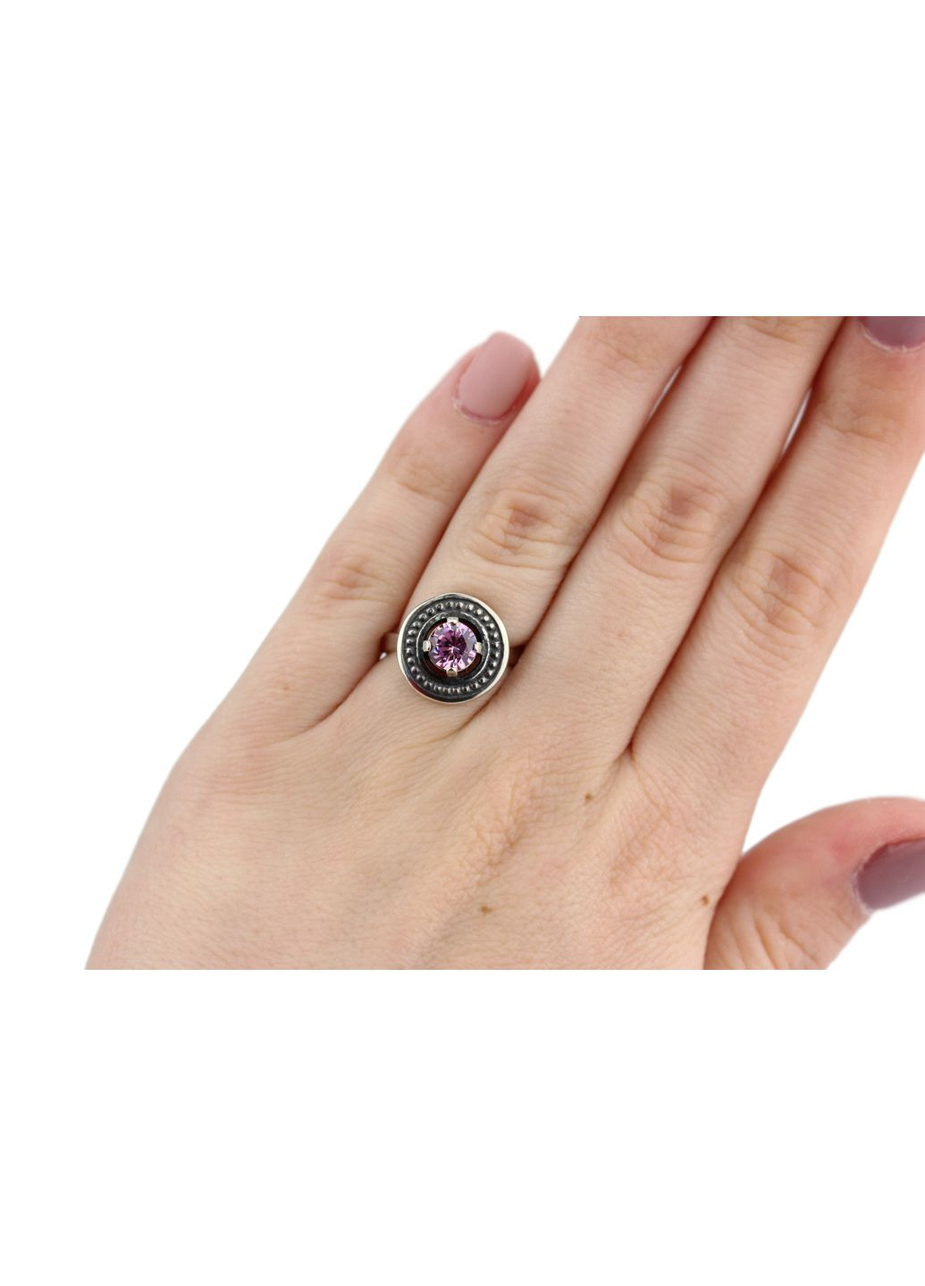 Кільце срібне з цирконієм Коло 1163р, розмір, 17 розмір No Brand (316398586)