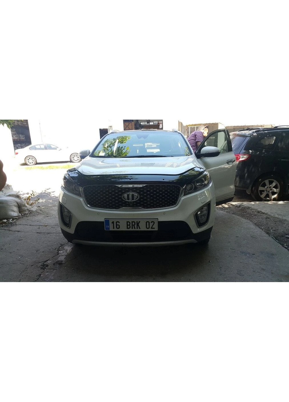 Дефлектор капоту (EuroCap) для Кіа Соренто 3 УМ 2014-2020 рр Kia (390740126)