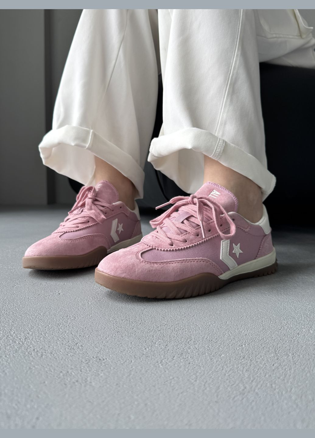 Кросівки жіночі Converse Run Star Trainer Pink | Конверс Ран Стар рожеві No Brand рожеві демісезони (342717937)