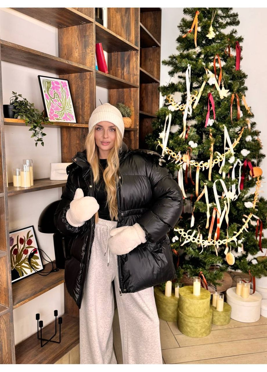 Чорний Пуховик No Brand