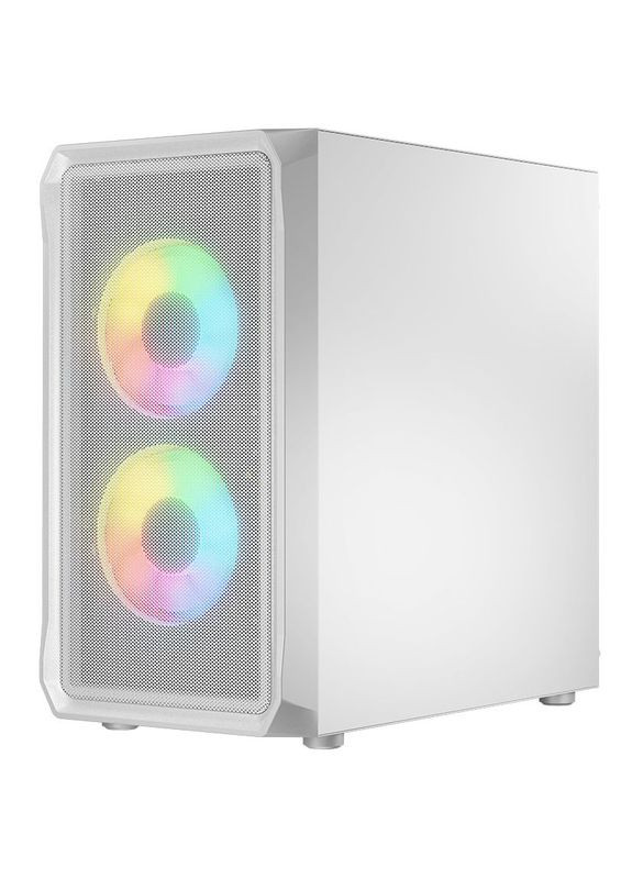 Корпус PORTOS MESH+GLASS ARGB fans 3x120mm WHITE без БП mATX Logic Concept (314833584)