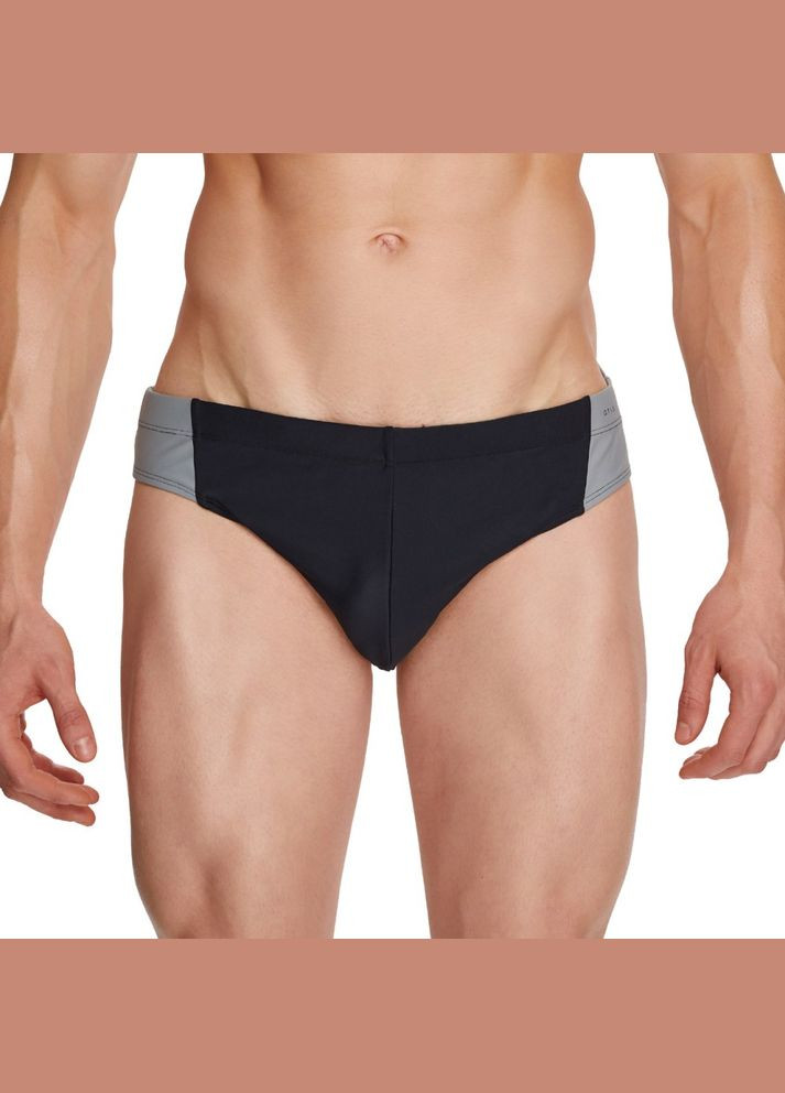 Мужские черные пляжные мужские плавки брифы Atlantic