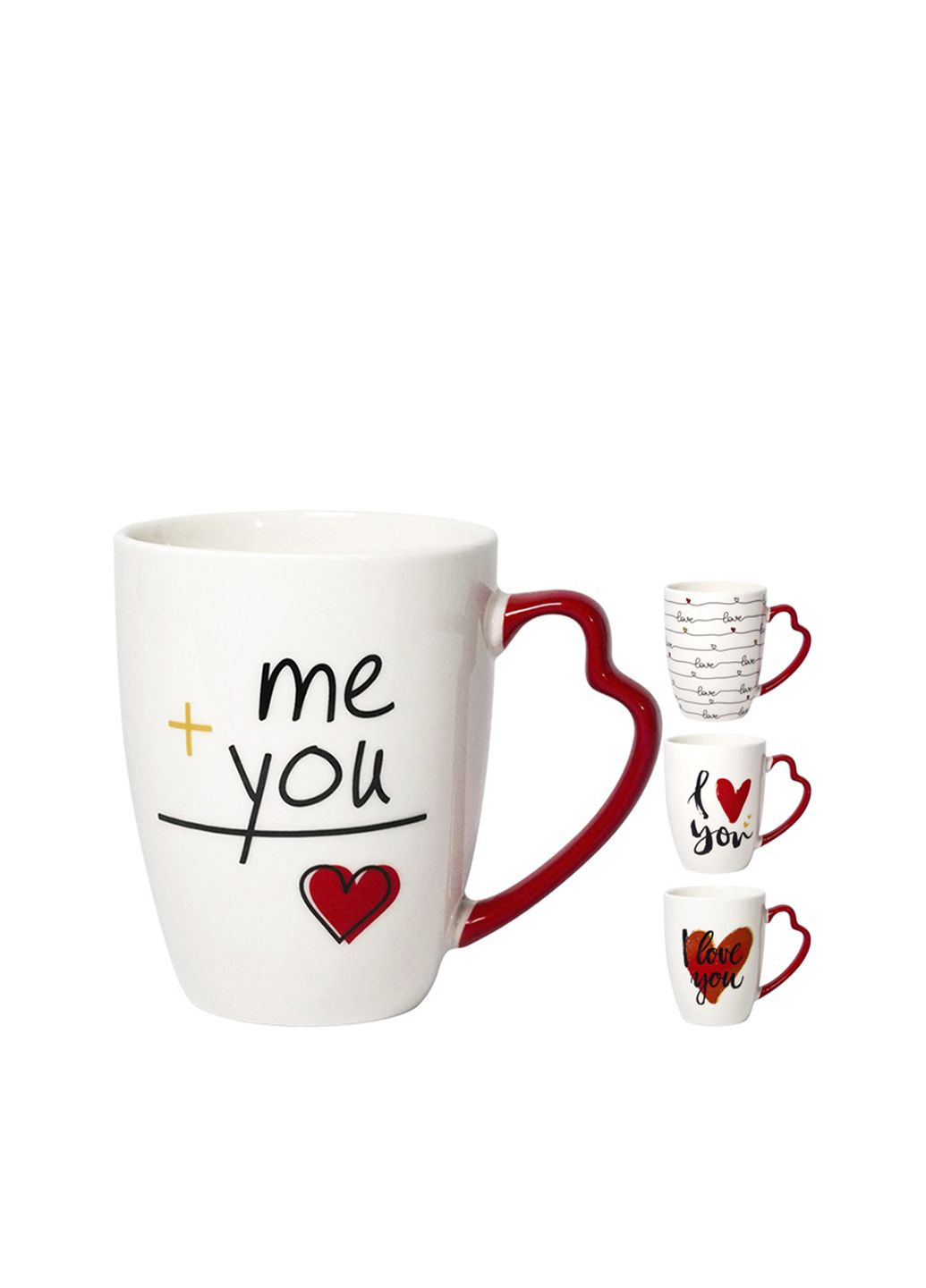 Чашка LOVE U, керамическая, 360 мл. цвет разноцветный ЦБ-00270482 Limited Edition (316148684)