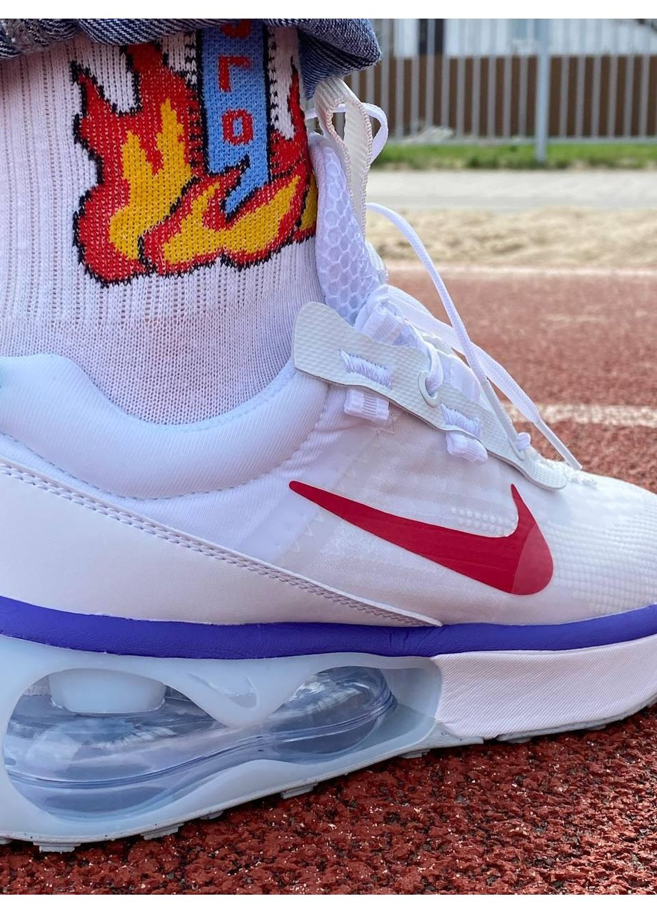 Білі Осінні кросівки чоловічі nike air max 2021 white red найк аір макс No Brand