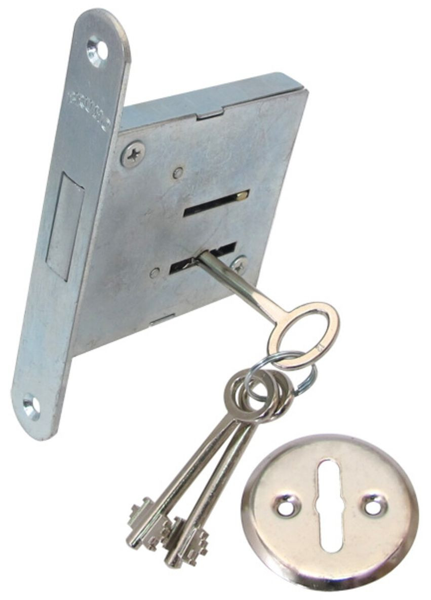 Врезной сувальдный замок 755F 3кл мат хром Bruno (322520548)