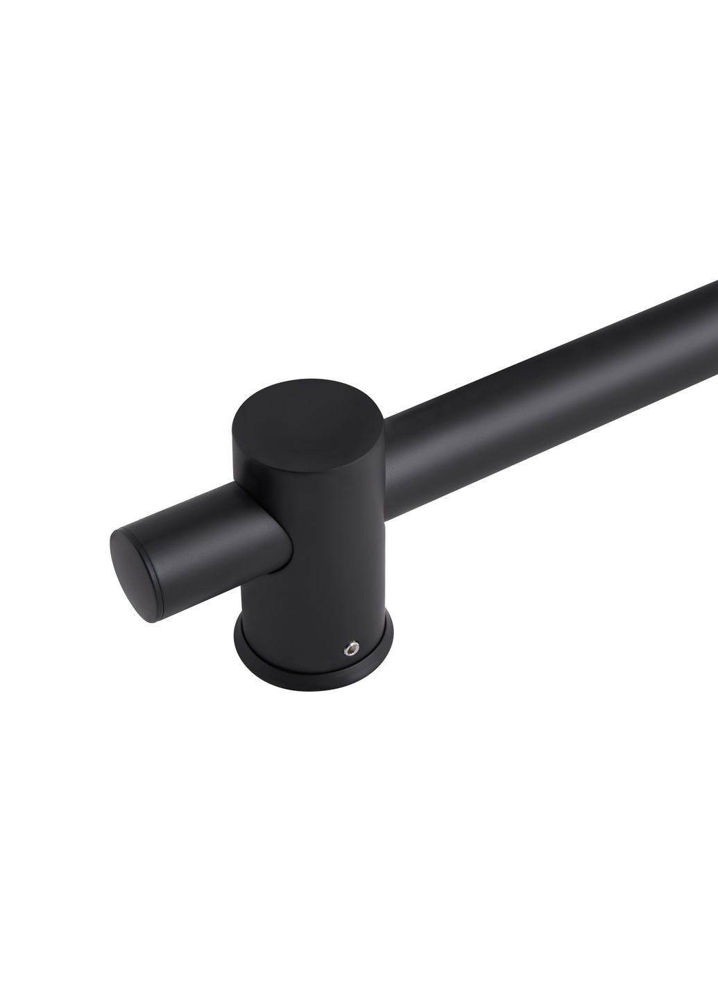 Душова стійка з тримачем універсальна Lepit 665 мм округла QTLEP82103OB Black Matt Qtap 82103OB (346492490)