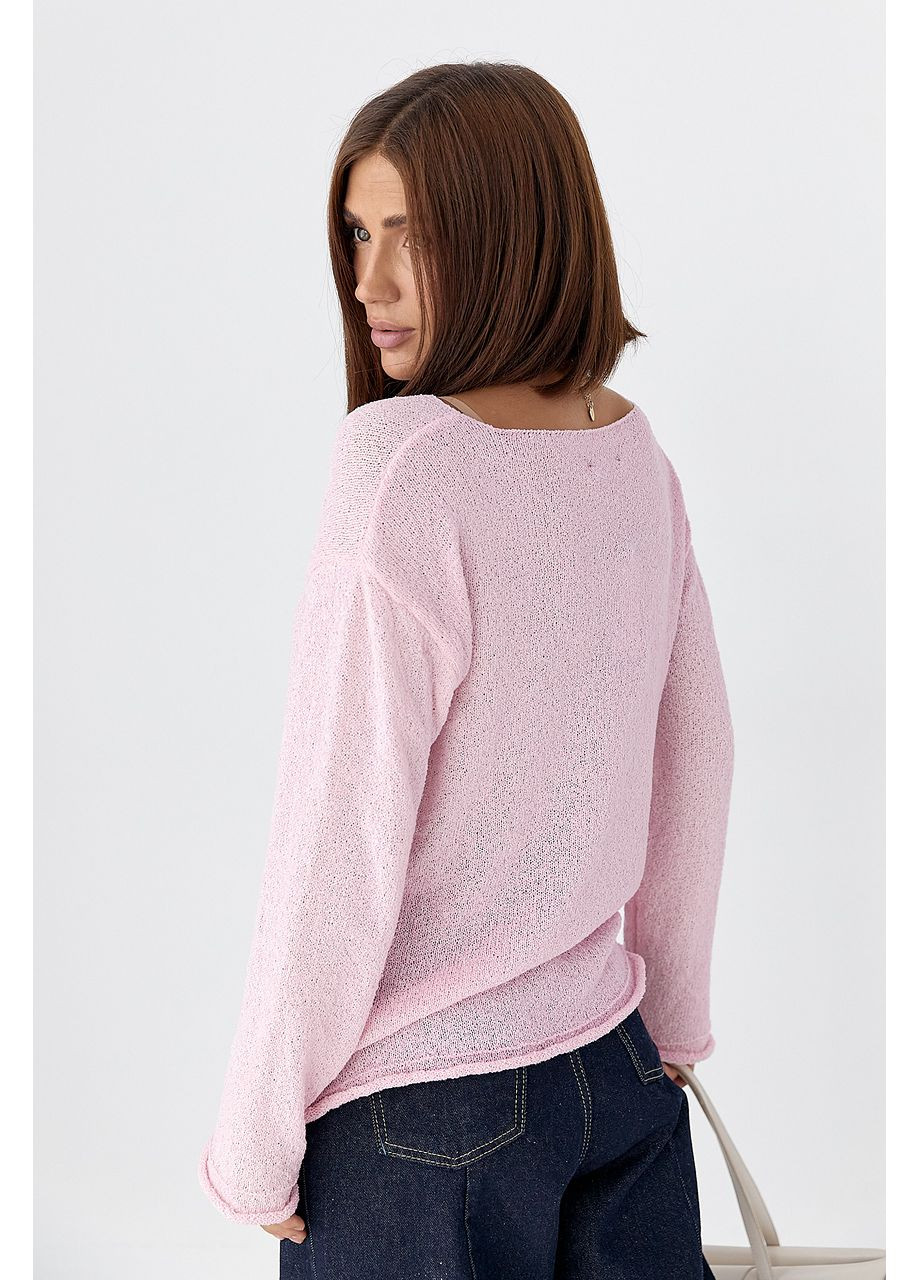 В'язаний джемпер із необробленими краями No Brand (351358563)