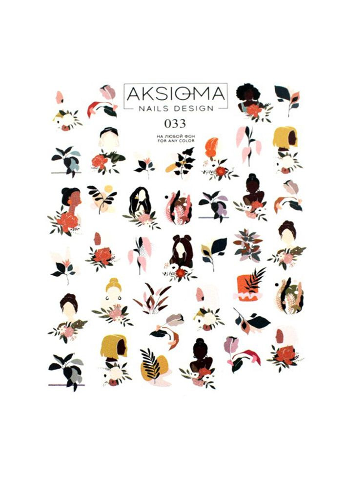 Слайдер-дизайн для ногтей 033 No Brand (358526625)