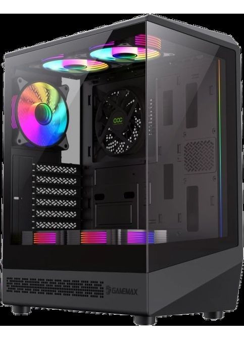 Корпус Vista COC A Tempered Glass без БЖ Black GameMax (360422716)