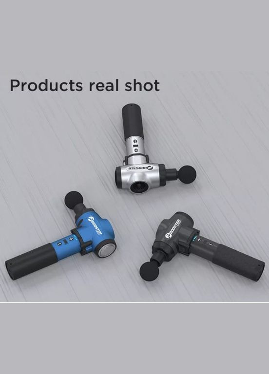 Профессиональный перкуссионный массажер для мышц (24V) Черный – ударный пистолет для снятия напряжения и боли. Booster E (341320070)