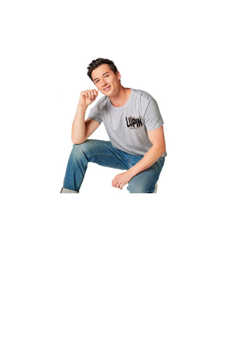 Світло-сіра футболка lupin Lidl