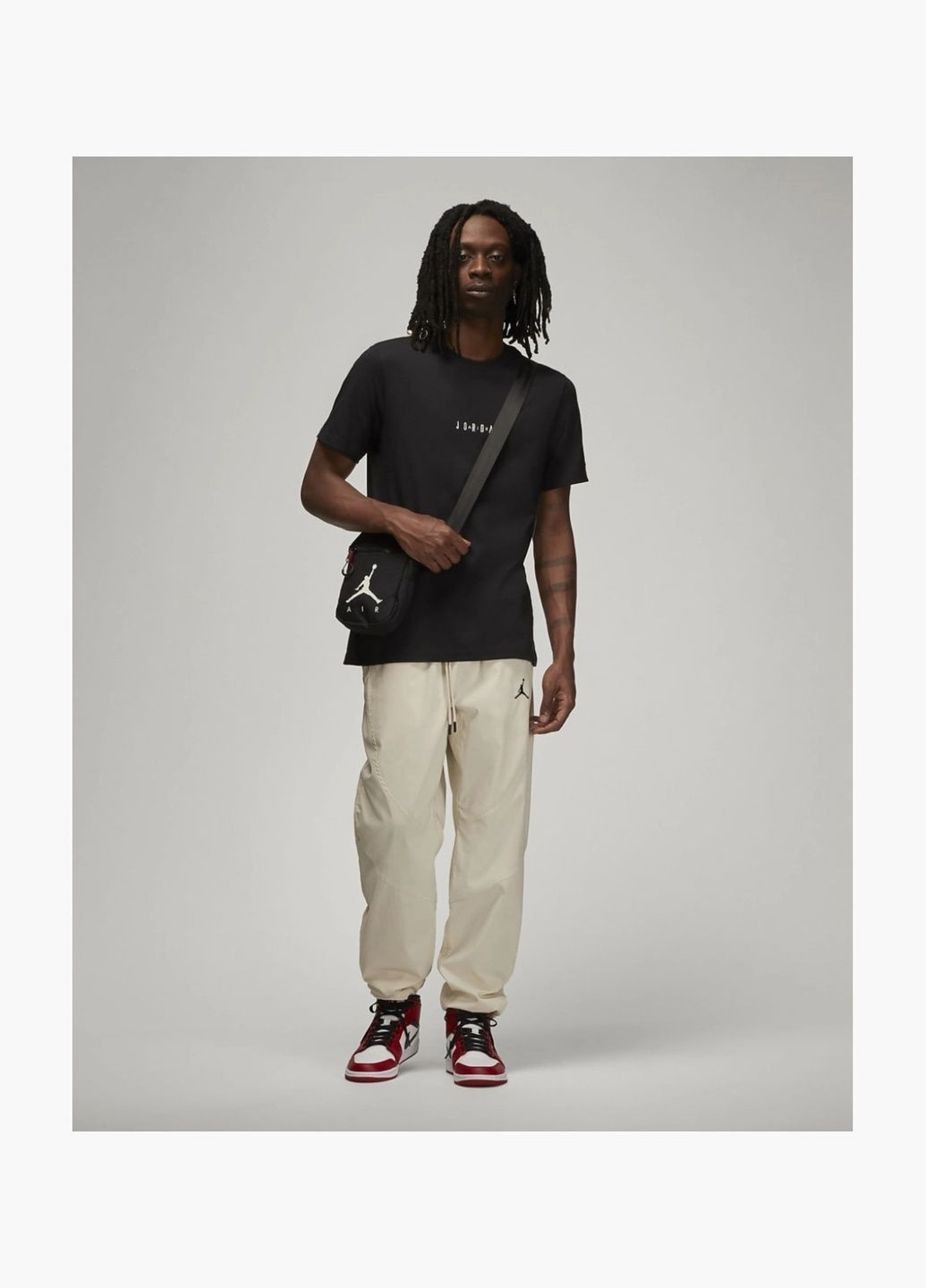 Чорна футболка чоловіча mens t-shirt black dm3182-010 Air Jordan