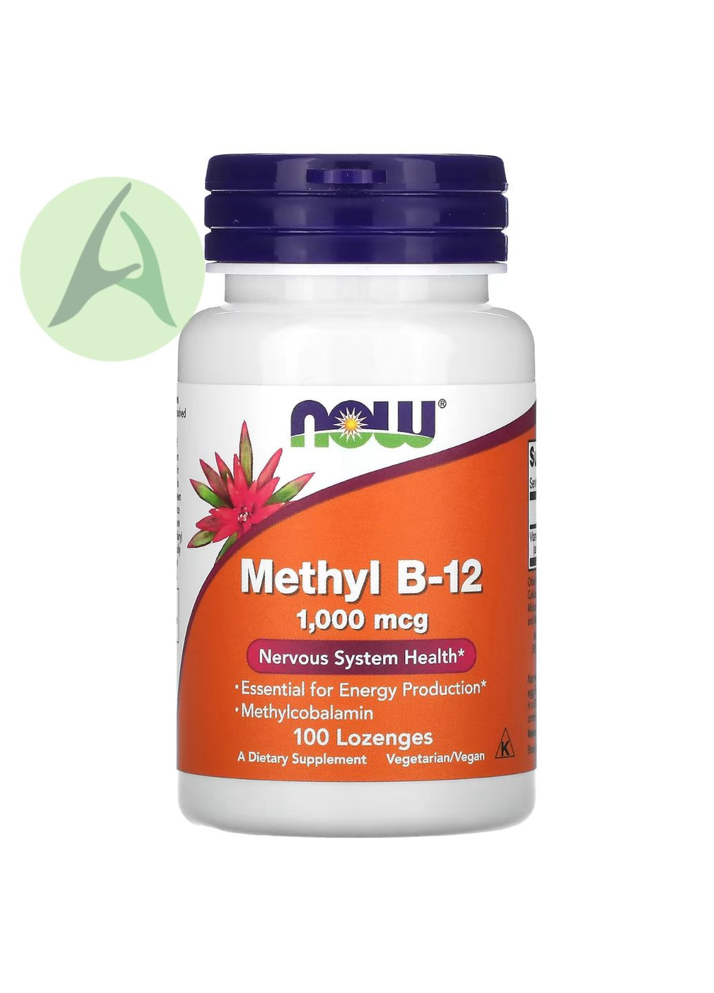 Витамин B12, метилкобаламин, 1000 мкг, 100 леденцов Now Foods (314524463)