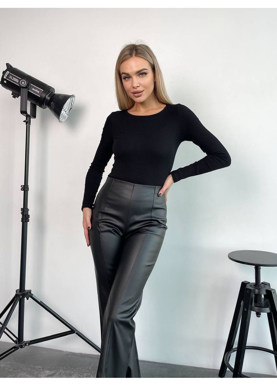 Лосини клеш чорного кольору 25972 ISt Fashion (363318258)