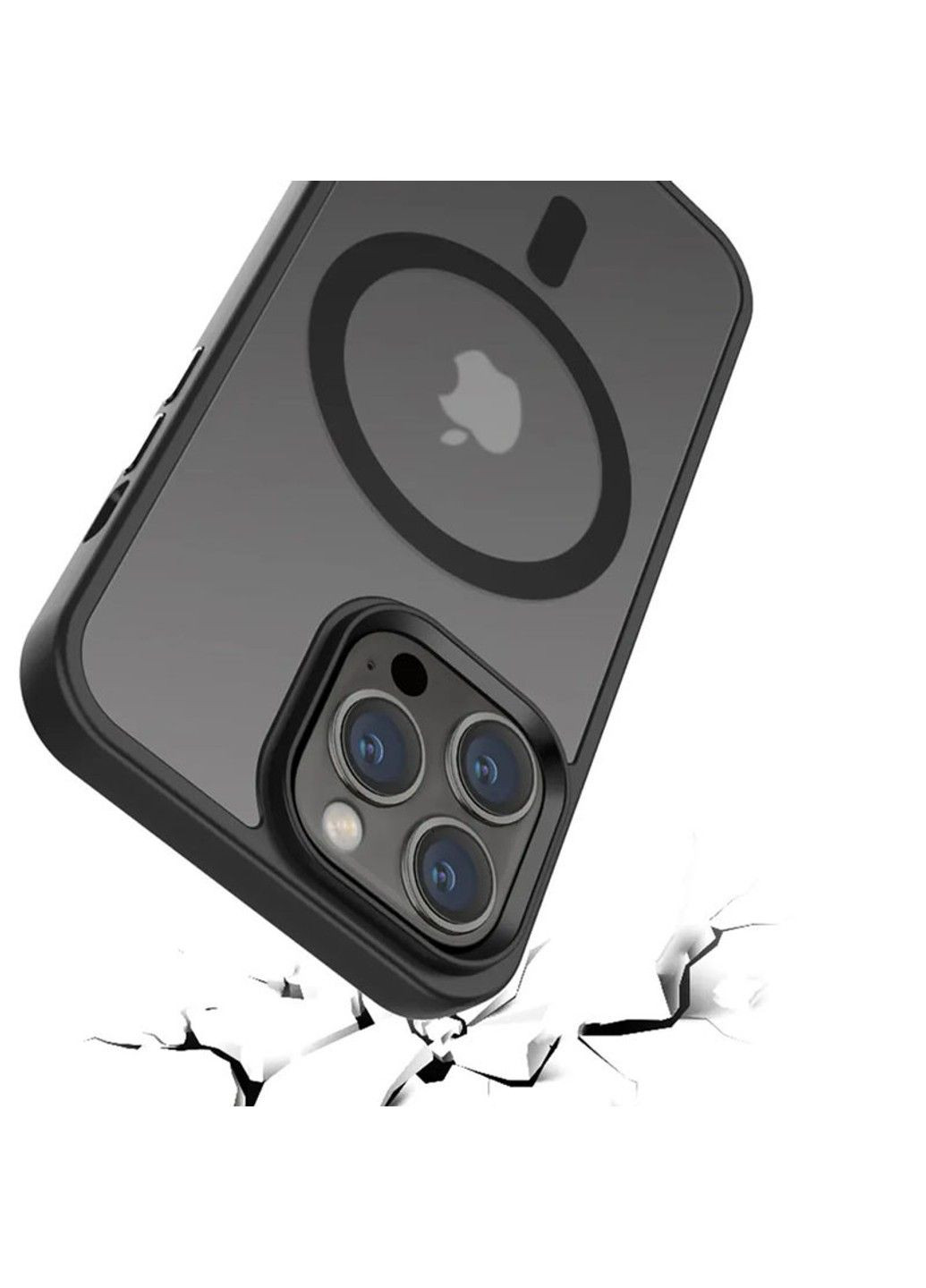 TPU+PC чехол Metal Buttons with MagSafe Colorful для Apple iPhone 15 Pro (6.1") Epik (291881289)