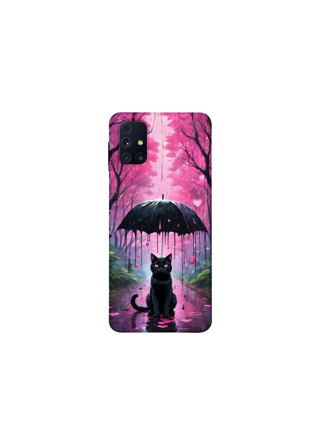 Чохол на Samsung Galaxy M31s Black cat Frontalka (347239471)