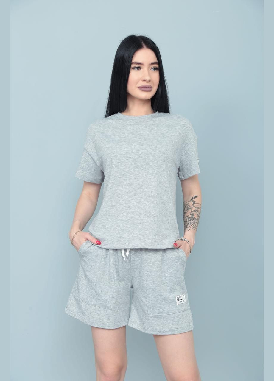 Трикотажний костюм із шортами Fashion Girl (300775531)