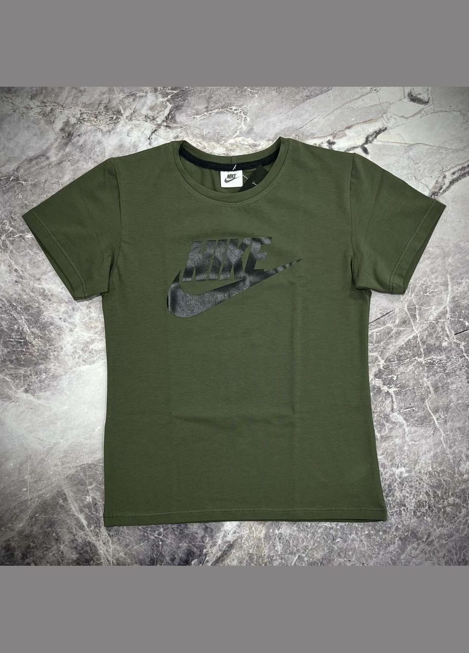 Хакі (оливкова) літня футболка для дітей та підлітків з лого - дитяча футболка купити✨ No Brand
