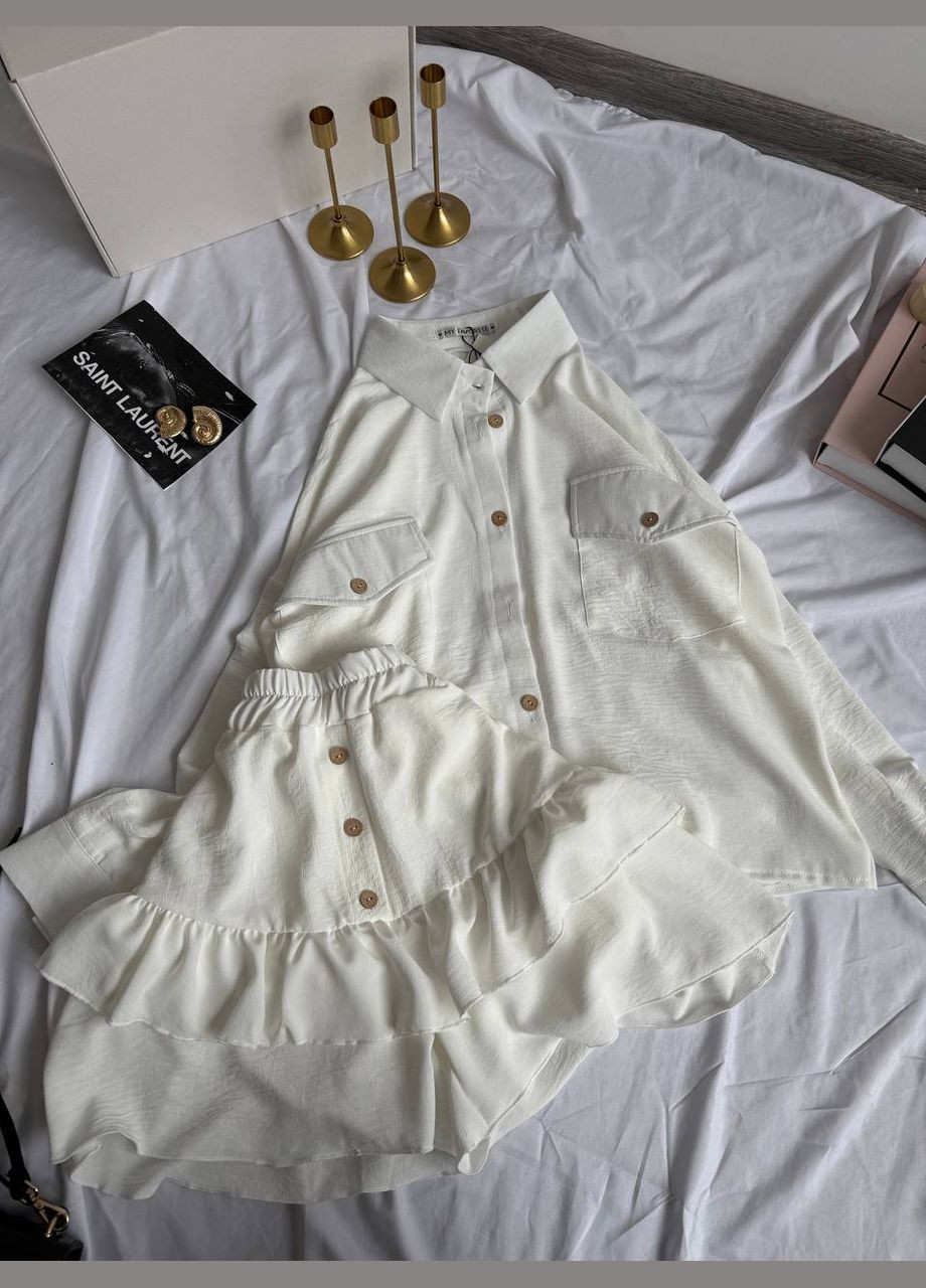 Костюм: шорты-юбка + рубашка Adelante (323136178)