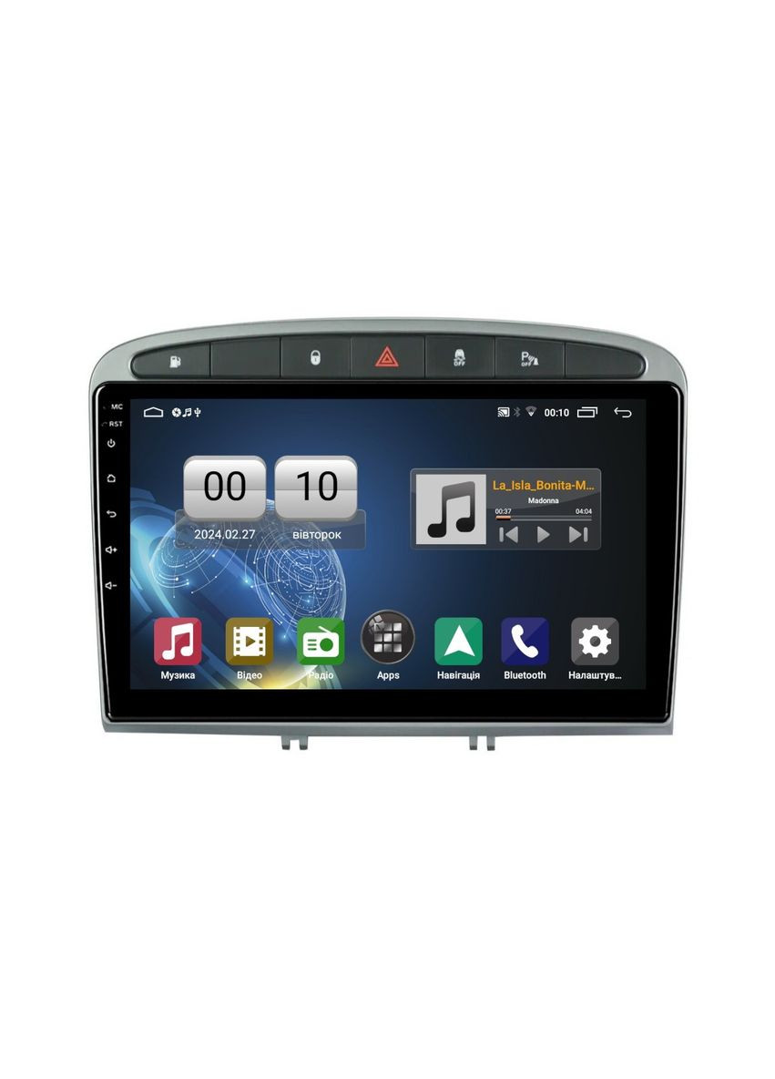 Штатна магнітола серії Q1 під Peugeot 408 1 T7 2012-2020 For Peugeot 308 2007-2015 (F1) 9 дюймів QIV (361125727)